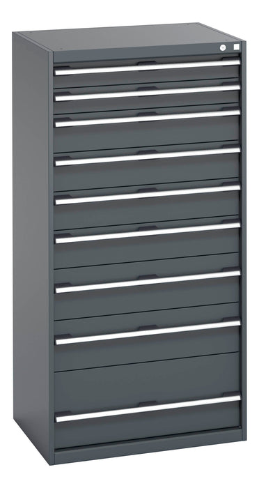 Bott Cubio Drawer Cabinet With 9 Drawers (200Kg) (WxDxH: 800x650x1600mm) - Part No:40020068