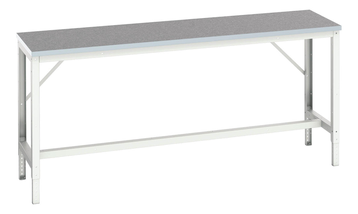 Bott Verso Adjustable Height Framework Bench With Lino Worktop (WxDxH: 2000x600x780-930mm) - Part No:16921507