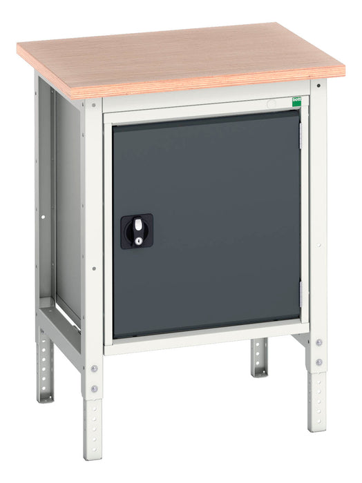 Bott Verso Adjustable Height Workstand With Cupboard & Multiplex Top (WxDxH: 700x600x780-930mm) - Part No:16921614