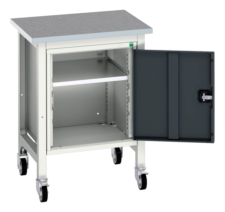 Bott Verso Mobile Workstand With Cupboard & Lino Top (WxDxH: 700x600x930mm) - Part No:16922203