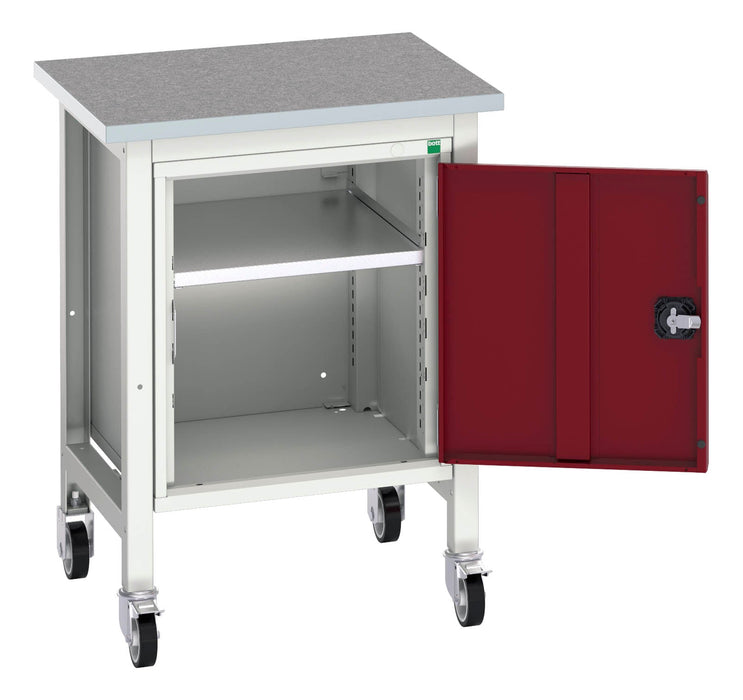 Bott Verso Mobile Workstand With Cupboard & Lino Top (WxDxH: 700x600x930mm) - Part No:16922203