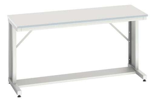 Verso Cantilever Bench With Mfc Worktop (WxDxH: 1500x600x780mm) - Part No:16922305