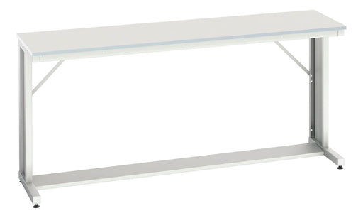 Verso Cantilever Bench With Mfc Worktop (WxDxH: 2000x600x930mm) - Part No:16922311