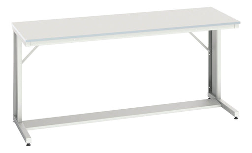 Verso Cantilever Bench With Mfc Worktop (WxDxH: 2000x800x930mm) - Part No:16922331