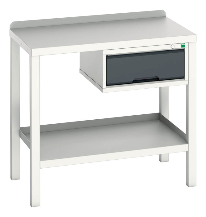 Bott Verso Welded Bench With 1 Drawer Cab & Steel Top (WxDxH: 1000x600x910mm) - Part No:16922600