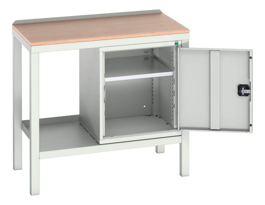 Bott Verso Welded Bench With Cupboard & Mpx Top (WxDxH: 1000x600x930mm) - Part No:16922603
