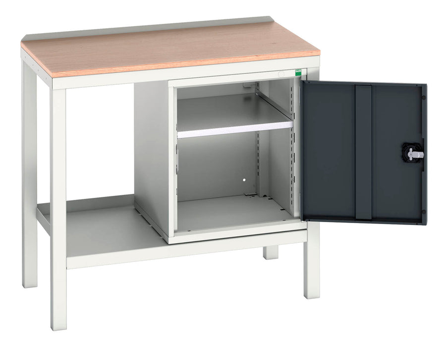 Bott Verso Welded Bench With Cupboard & Mpx Top (WxDxH: 1000x600x930mm) - Part No:16922603