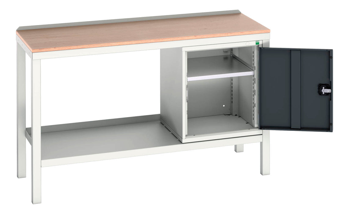 Bott Verso Welded Bench With Cupboard & Mpx Top (WxDxH: 1500x600x930mm) - Part No:16922607