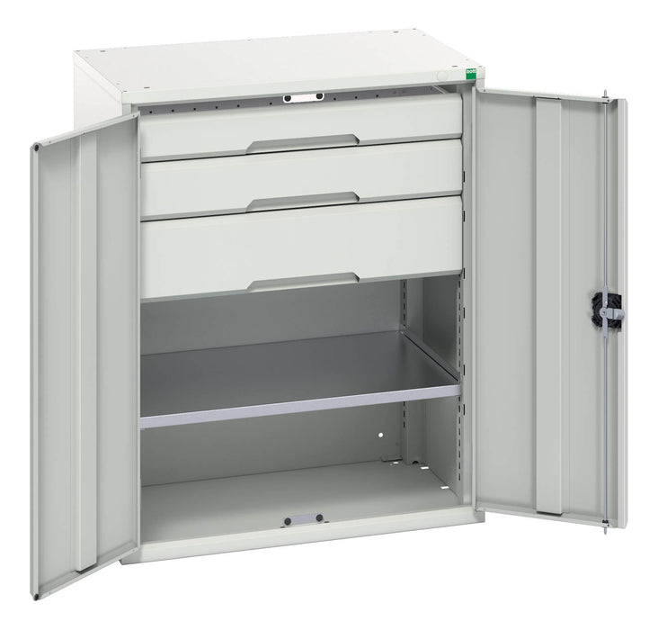 Bott Verso Kitted Cupboard With 1 Shelf, 3 Drawers (WxDxH: 800x550x1000mm) - Part No:16926454