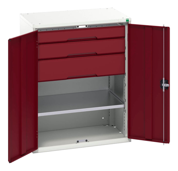 Bott Verso Kitted Cupboard With 1 Shelf, 3 Drawers (WxDxH: 800x550x1000mm) - Part No:16926454