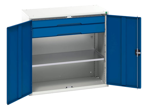 Verso Kitted Cupboard With 1 Shelf, 2 Drawers (WxDxH: 1050x550x1000mm) - Part No:16926553