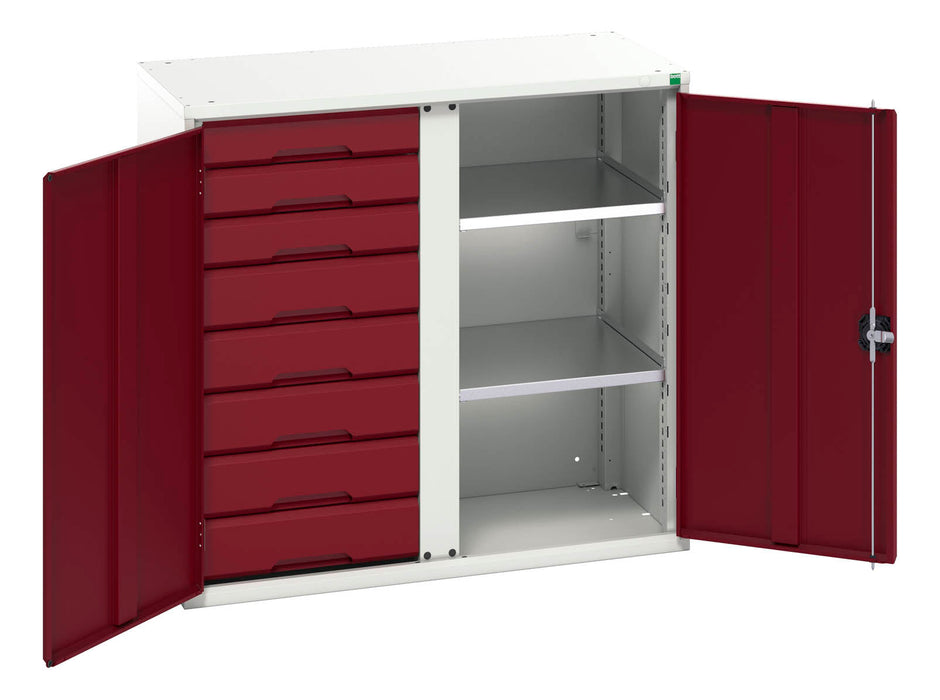 Bott Verso Kitted Cupboard With 2 Shelves, 8 Drawers (WxDxH: 1050x550x1000mm) - Part No:16926558