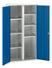 Verso Kitted Cupboard With 6 Shelves (WxDxH: 1050x550x2000mm) - Part No:16926580
