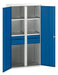 Verso Kitted Cupboard With 4 Shelves, 4 Drawers (WxDxH: 1050x550x2000mm) - Part No:16926582