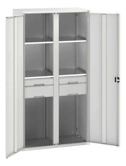 Bott Verso Kitted Cupboard With 4 Shelves, 4 Drawers (WxDxH: 1050x550x2000mm) - Part No:16926582