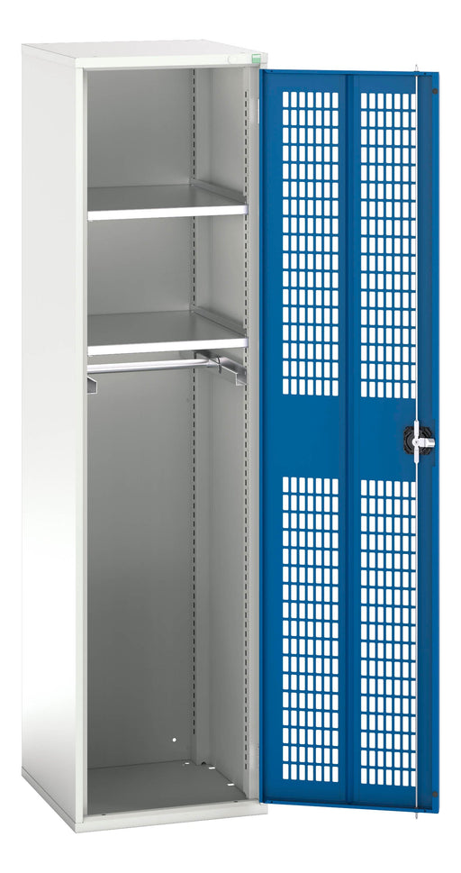 Verso Ventilated Door Kitted Cupboard With 2 Shelves, 1 Rail (WxDxH: 525x550x2000mm) - Part No:16926725