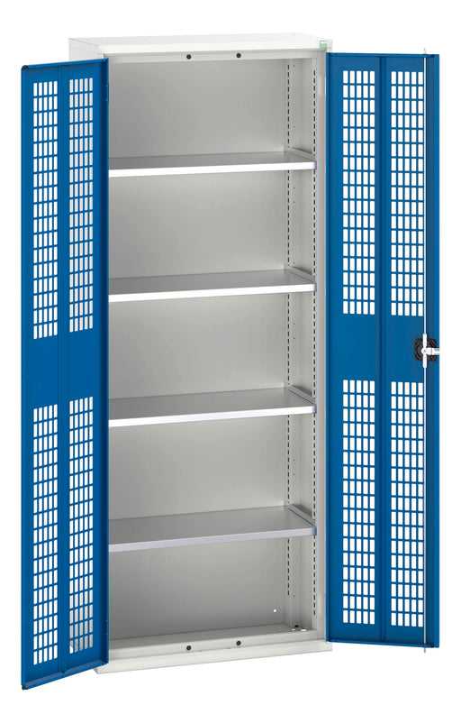 Verso Ventilated Door Cupboard With 4 Shelves (WxDxH: 800x350x2000mm) - Part No:16926733