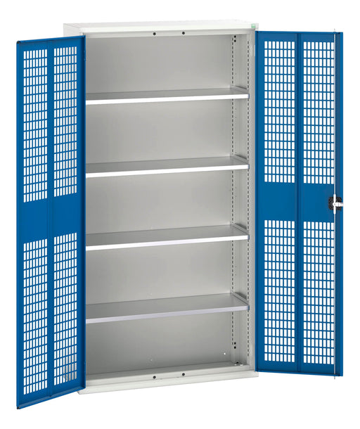 Verso Ventilated Door Cupboard With 4 Shelves (WxDxH: 1050x350x2000mm) - Part No:16926753