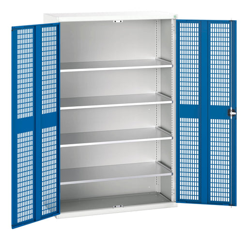 Verso Ventilated Door Cupboard With 4 Shelves (WxDxH: 1300x550x2000mm) - Part No:16926783