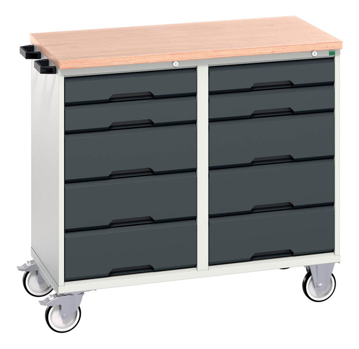 Bott Verso Maintenance Trolley With 10 Drawers And Mpx Top (WxDxH: 1050x600x980mm) - Part No:16927101