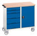 Verso Maintenance Trolley With 5 Drawers, Door And Mpx Top (WxDxH: 1050x600x980mm) - Part No:16927121