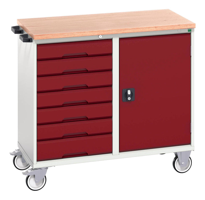 Bott Verso Maintenance Trolley With 7 Drawers, Door And Mpx Top (WxDxH: 1050x600x980mm) - Part No:16927127