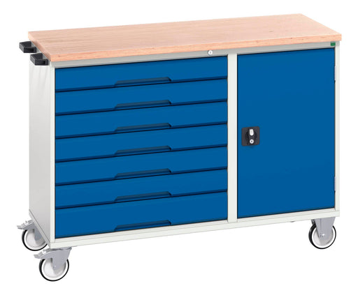 Verso Maintenance Trolley With 7 Drawers, Door And Mpx Top (WxDxH: 1300x600x980mm) - Part No:16927157