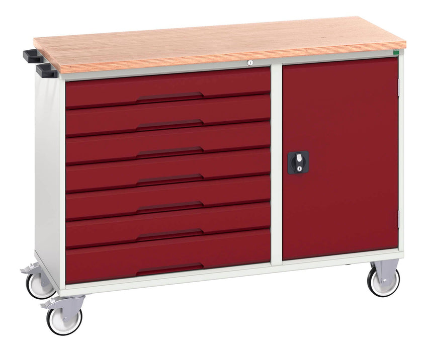Bott Verso Maintenance Trolley With 7 Drawers, Door And Mpx Top (WxDxH: 1300x600x980mm) - Part No:16927157