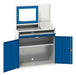 Verso Computer Cupboard With Screen Cbd, 1 Shelf, 1 Sliding Tray (WxDxH: 1050x550x1650mm) - Part No:16928022
