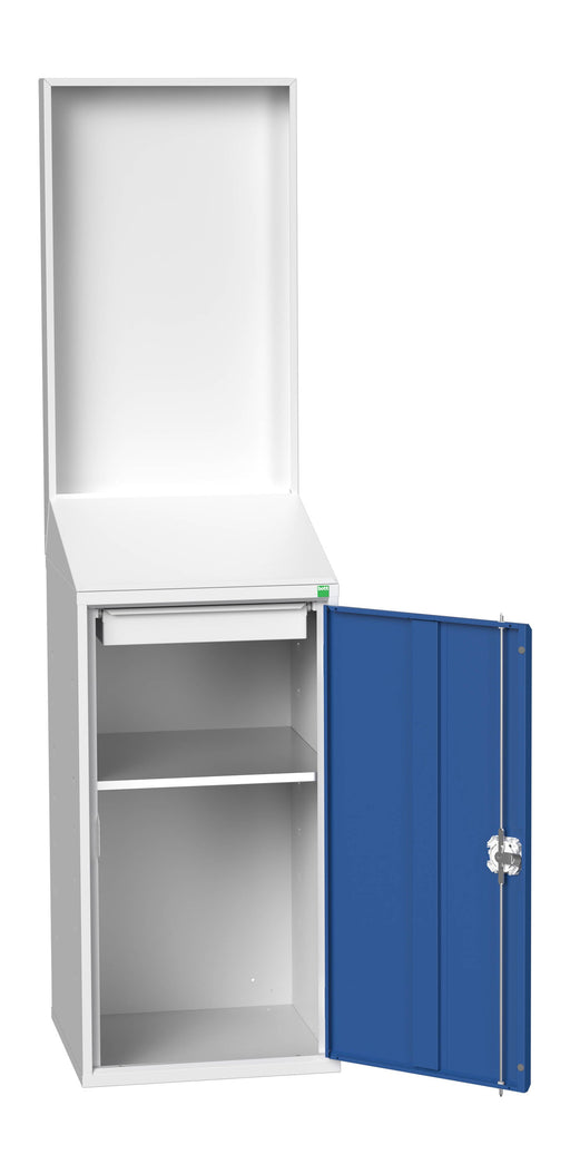 Verso Economy Lectern With Backpanel Plain With 1 Shelf, 1 Drawer (WxDxH: 525x550x2000mm) - Part No:16929026