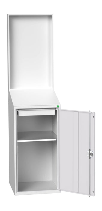 Bott Verso Economy Lectern With Backpanel Plain With 1 Shelf, 1 Drawer (WxDxH: 525x550x2000mm) - Part No:16929026