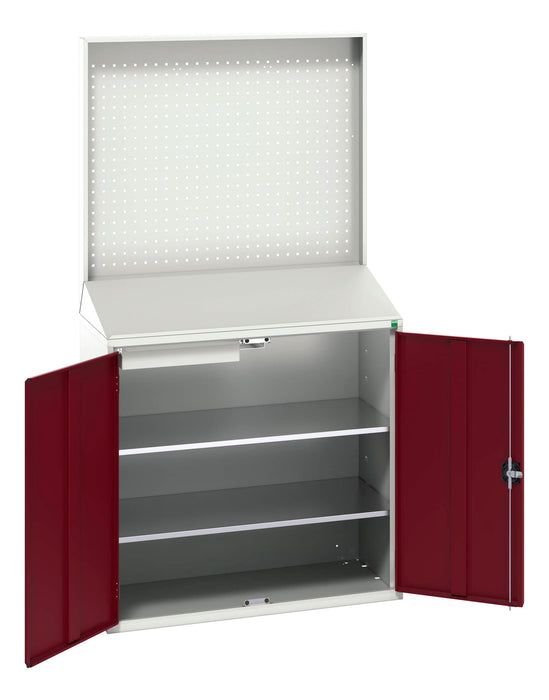 Bott Verso Economy Lectern With Backpanel Perfo With 2 Shelves, 1 Drawer (WxDxH: 1050x550x2000mm) - Part No:16929216