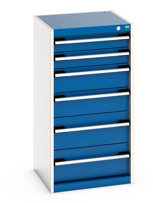 Cubio Drawer Cabinet With 6 Drawers (WxDxH: 525x525x1000mm) - Part No:40010047