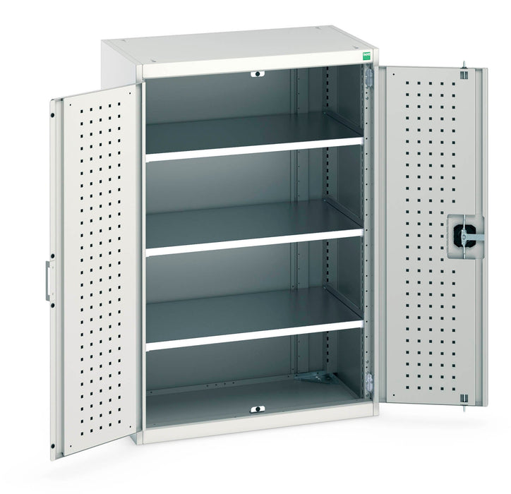 Bott Cubio Cupboard With Perfo Doors & 3 Shelves (WxDxH: 800x525x1200mm) - Part No:40012079