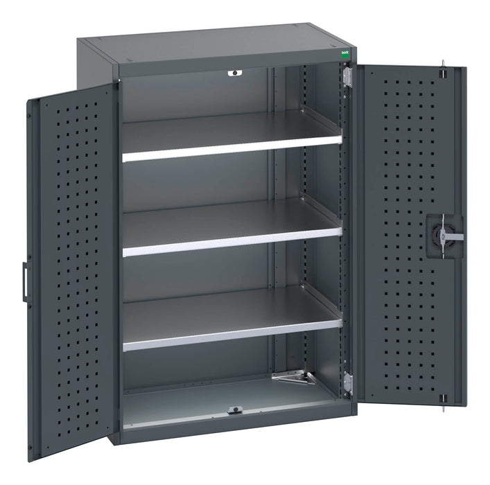 Bott Cubio Cupboard With Perfo Doors & 3 Shelves (WxDxH: 800x525x1200mm) - Part No:40012079