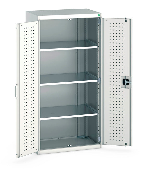 Bott Cubio Cupboard With Perfo Doors & 3 Shelves (WxDxH: 800x525x1600mm) - Part No:40012081