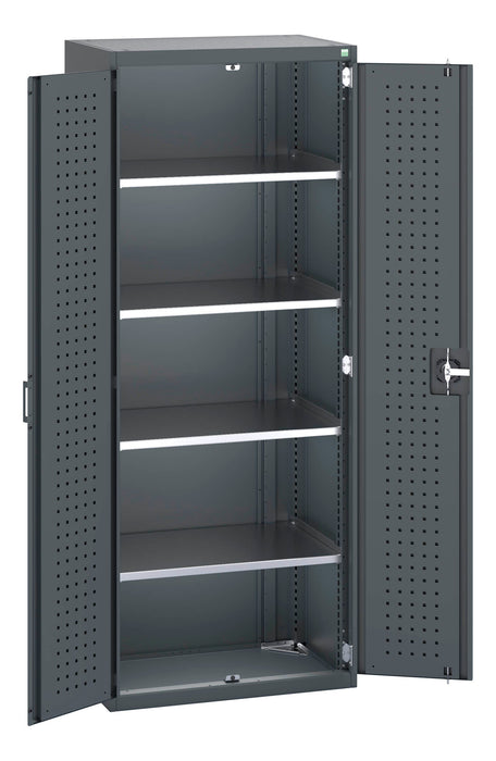 Bott Cubio Cupboard With Perfo Doors & 4 Shelves (WxDxH: 800x525x2000mm) - Part No:40012084