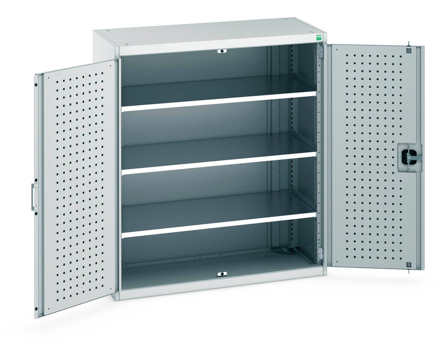 Bott Cubio Cupboard With Perfo Doors & 3 Shelves (WxDxH: 1050x525x1200mm) - Part No:40013048