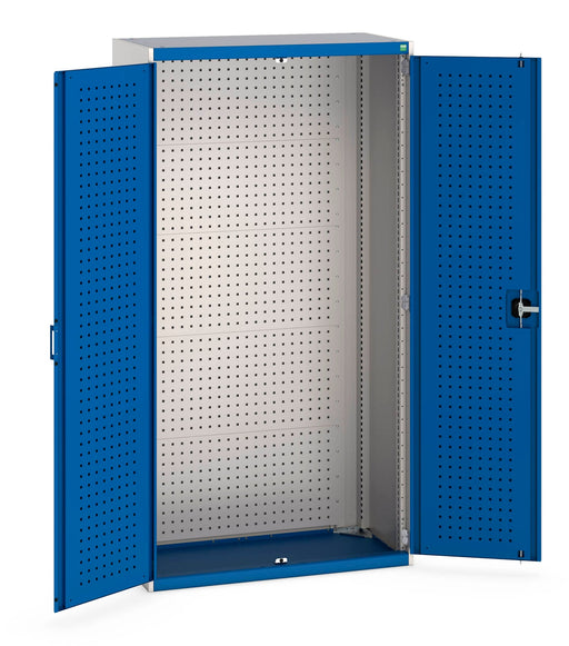 Cubio Cupboard With Perfo Doors, Full Perfo Backpanel (WxDxH: 1050x525x2000mm) - Part No:40013054