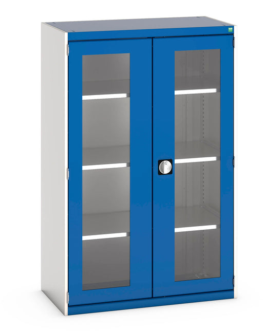 Cubio Cupboard With Window Doors & 3 Shelves (WxDxH: 1050x525x1600mm) - Part No:40013062
