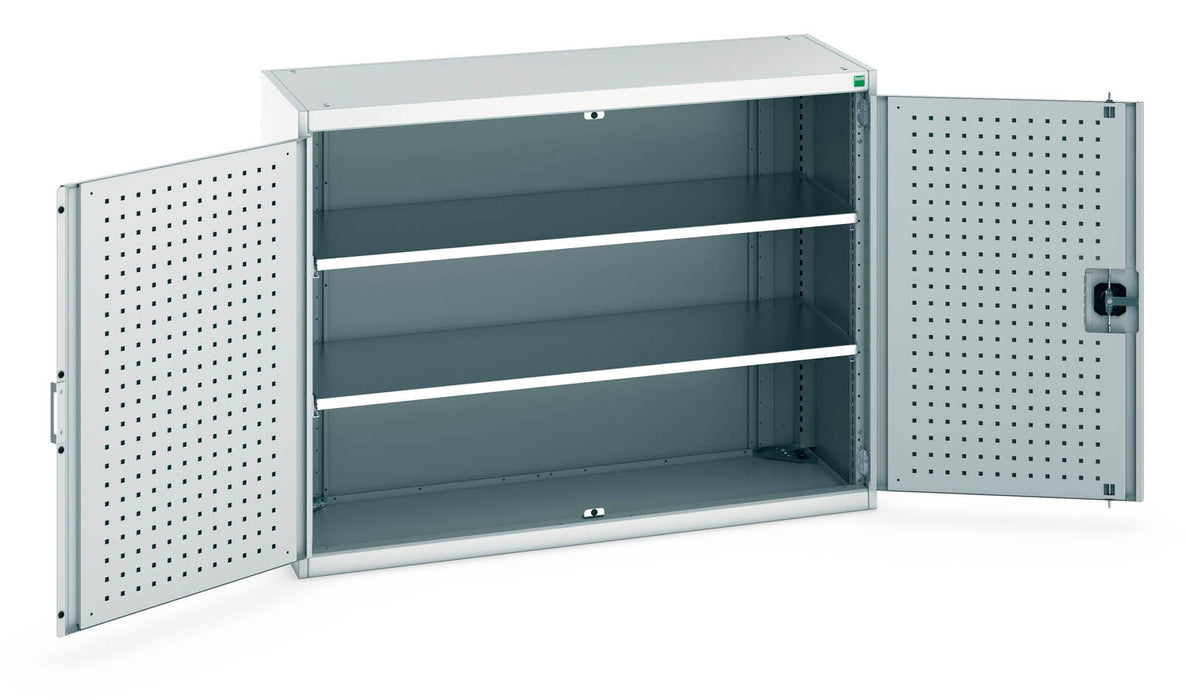 Bott Cubio Cupboard With Perfo Doors & 2 Shelves (WxDxH: 1300x525x1000mm) - Part No:40014047