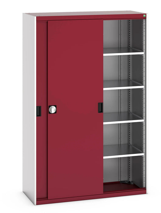 Bott Cubio Cupboard With Sliding Doors & 4 Shelves (WxDxH: 1300x525x2000mm) - Part No:40014063