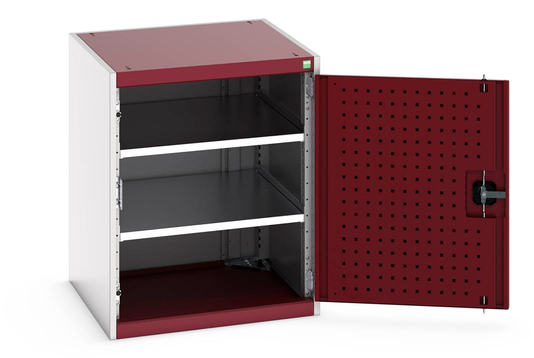 Bott Cubio Cupboard With Perfo Doors & 2 Shelves (WxDxH: 650x650x800mm) - Part No:40019120