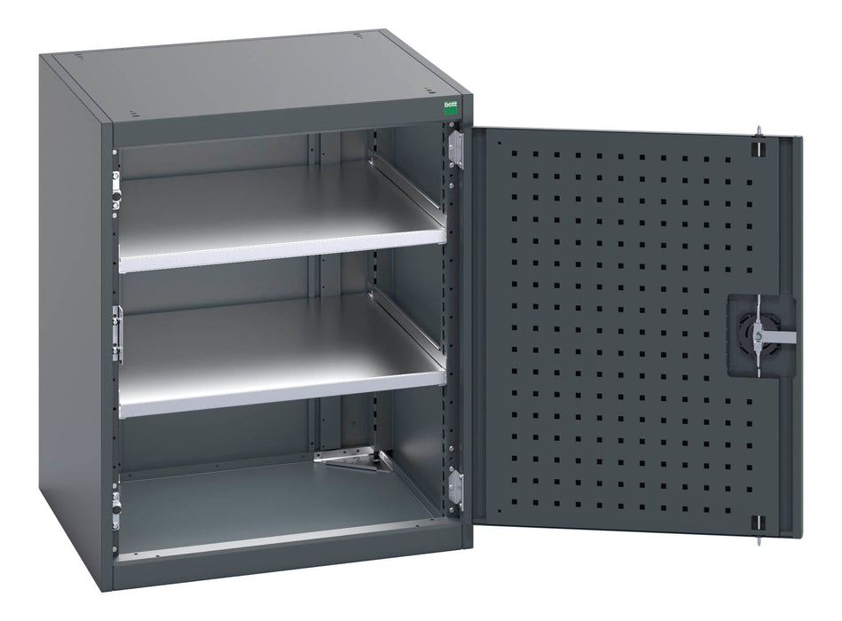 Bott Cubio Cupboard With Perfo Doors & 2 Shelves (WxDxH: 650x650x800mm) - Part No:40019120