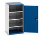 Cubio Cupboard With Perfo Doors & 3 Shelves (WxDxH: 650x650x1200mm) - Part No:40019122