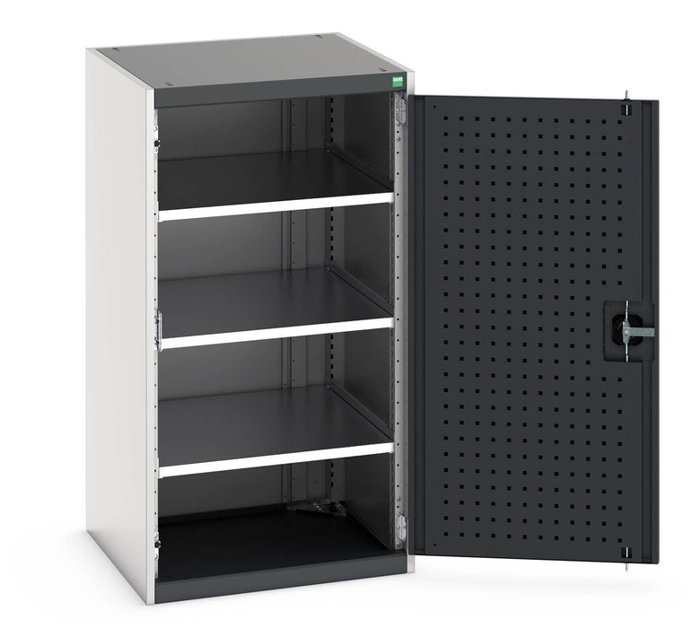 Bott Cubio Cupboard With Perfo Doors & 3 Shelves (WxDxH: 650x650x1200mm) - Part No:40019122