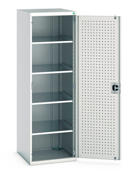 Bott Cubio Cupboard With Perfo Doors & 4 Shelves (WxDxH: 650x650x2000mm) - Part No:40019125