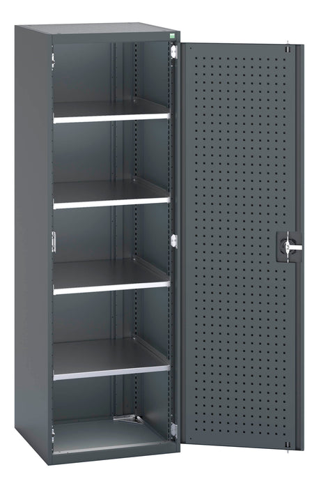 Bott Cubio Cupboard With Perfo Doors & 4 Shelves (WxDxH: 650x650x2000mm) - Part No:40019125