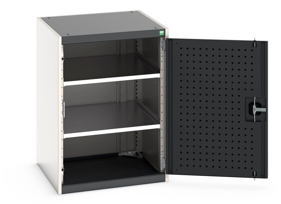Bott Cubio Cupboard With Perfo Doors & 2 Shelves (WxDxH: 650x650x900mm) - Part No:40019163