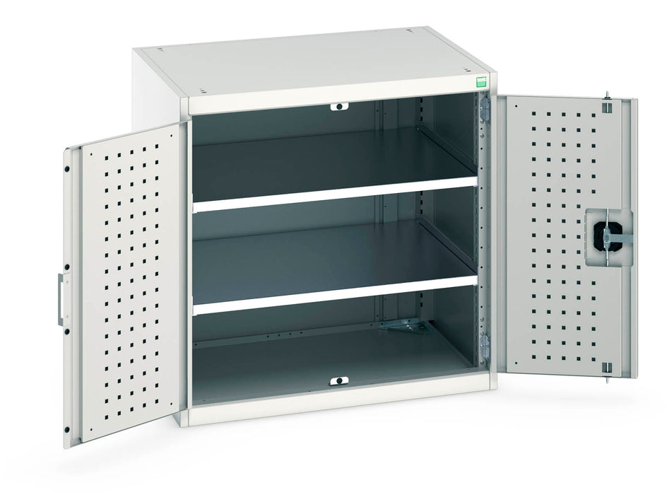 Bott Cubio Cupboard With Perfo Doors & 2 Shelves (WxDxH: 800x650x800mm) - Part No:40020110